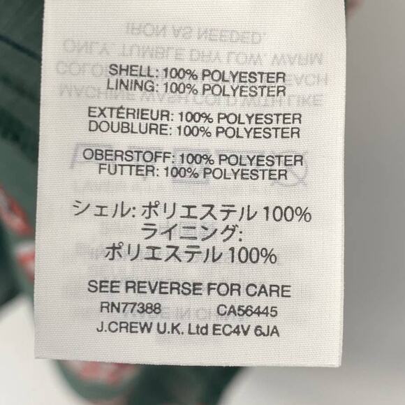 Madewell Dress Fit & Flare Mini Floral Print Vneck Quarter Sleeve Green Womens 4 - Picture 7 of 8